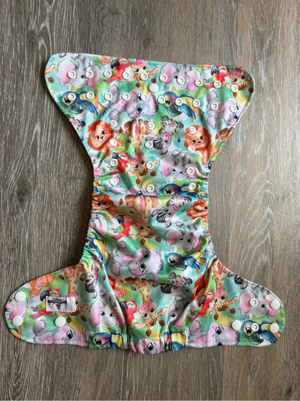 Colorful Animal Print Reusable Kids Cloth Diaper - Sweet Cheeks Diaper Co